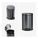 simplehuman Gallon Round Bathroom Step Trash Can