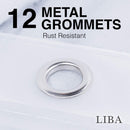 LiBa Mildew Resistant Antimicrobial PEVA Shower Curtain Liner