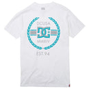 DC Wreath Bevel Men's Short-Sleeve Shirts White