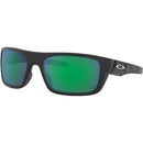Oakley Drop Point Sunglasses Matte Black Prizmatic / Prizm Jade Polarized
