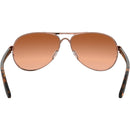 Oakley Feedback Sunglasses Rose Gold / Vr50 Brown Gradient