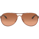 Oakley Feedback Sunglasses Rose Gold / Vr50 Brown Gradient
