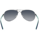 Oakley Feedback Sunglasses Polished Chrome / Grey Gradient Polarized
