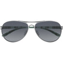 Oakley Feedback Sunglasses Polished Chrome / Grey Gradient Polarized