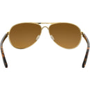 Oakley Feedback Sunglasses Polished Gold / Brown Gradient Polarized