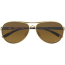 Oakley Feedback Sunglasses Polished Gold / Brown Gradient Polarized