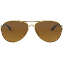 Oakley Feedback Sunglasses Polished Gold / Brown Gradient Polarized