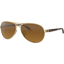 Oakley Feedback Sunglasses Polished Gold / Brown Gradient Polarized