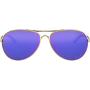 Oakley Feedback Sunglasses Polished Gold / Violet Iridium Polarized