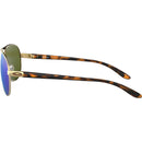 Oakley Feedback Sunglasses Polished Gold / Violet Iridium Polarized