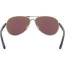 Oakley Feedback Sunglasses Polished Chrome / Prizm Sapphire Polarized