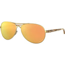 Oakley Feedback Sunglasses Polished Gold / Prizm Rose Gold Polarized