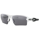 Oakley Flak 2.0 XL Sunglasses Polished White/Black / Prizm Black Polarized