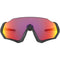 Oakley Flight Jacket Sunglasses Matte Black / Prizm Road #color_Matte Black / Prizm Road