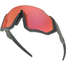 Oakley Flight Jacket Sunglasses Matte Steel / Prizm Trail Torch