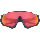 Oakley Flight Jacket Sunglasses Matte Steel / Prizm Trail Torch