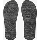 Quiksilver Molokai Flip-Flop Sandal Black/Black/White