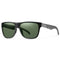 Smith Optics Lowdown Sunglasses Matte Black / ChromaPop Polarized Gray Green #color_Matte Black / ChromaPop Polarized Gray Green