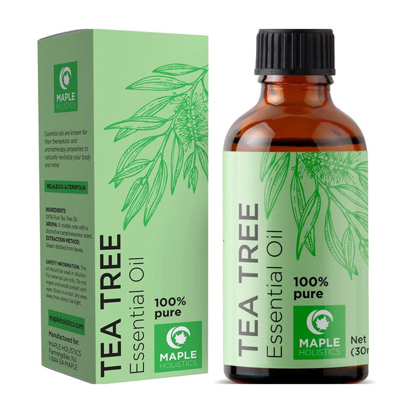 100% Pure Tea Tree Oil Natural Essential Oil with Antifungal Antibacterial Benefits 