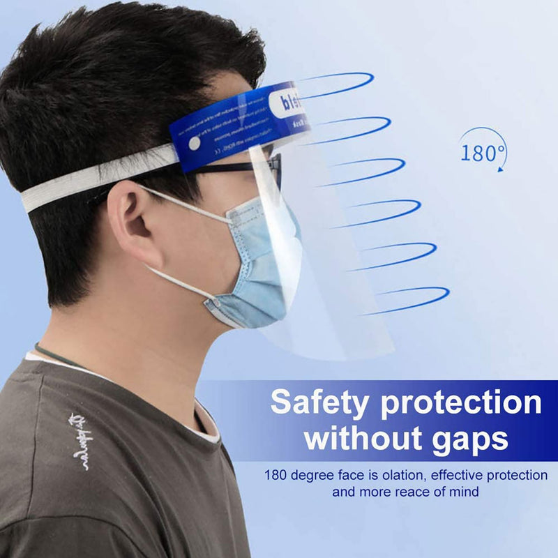Wirezoll Safety Reusable Face Shield Transparent