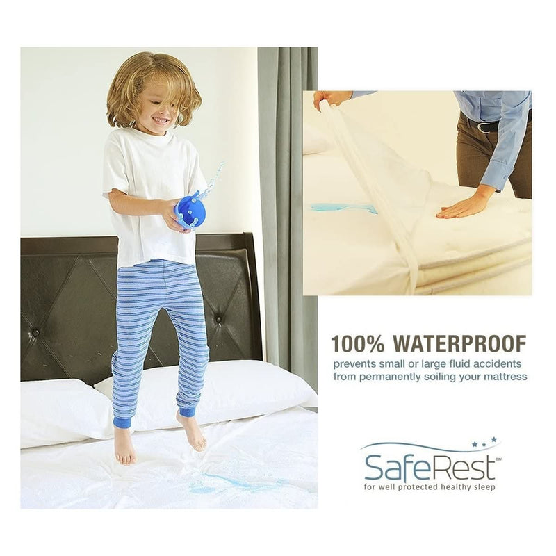 SafeRest Twin Size Premium Hypoallergenic Waterproof Mattress