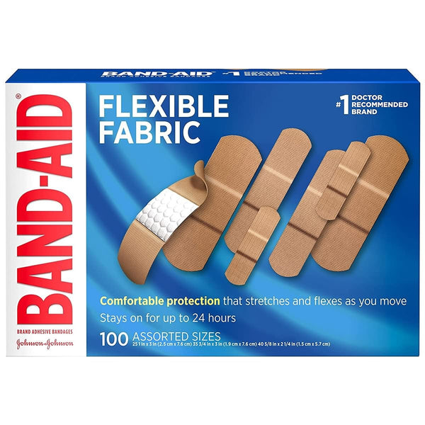 Band-Aid Brand Flexible Fabric Adhesive Bandages for Wound
