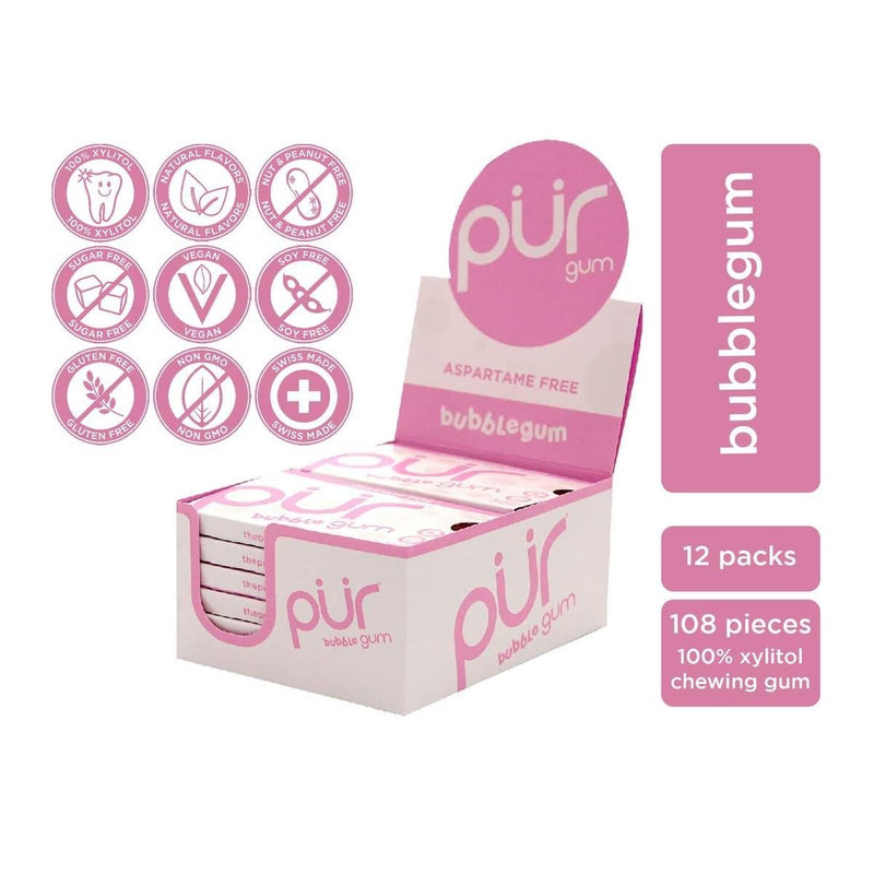 PUR 100% Xylitol Chewing Gum