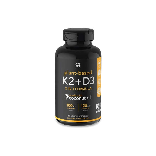 Vitamin K2 + D3 with Organic Coconut Oil
