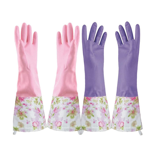 KINGFINGER Rubber Latex Waterproof Dishwashing Gloves