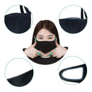 Neovoo 3 Pcs Black Reusable Mouth Cover