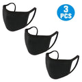 Neovoo 3 Pcs Black Reusable Mouth Cover