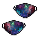 2 Pack Fashionable Starry Sky Pattern Face Cover