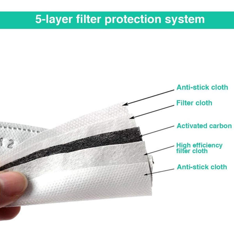 PM2.5 Activated Carbon Filter - 5 Layers Replaceable Anti Haze Filter