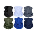 Alonsoo 6 Pcs Neck Gaiter Face Scarf