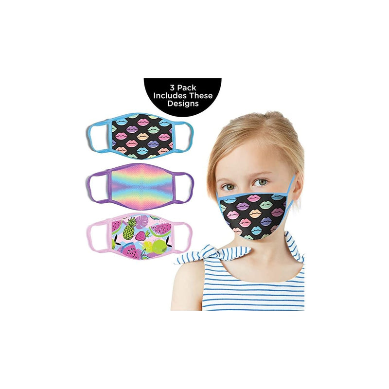 ABG Accessories Girls' 3-Pack Kid Fashionable Germ Protection