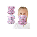 Kids UV Protection Face Cover Unicorn Rainbow Neck Gaiter