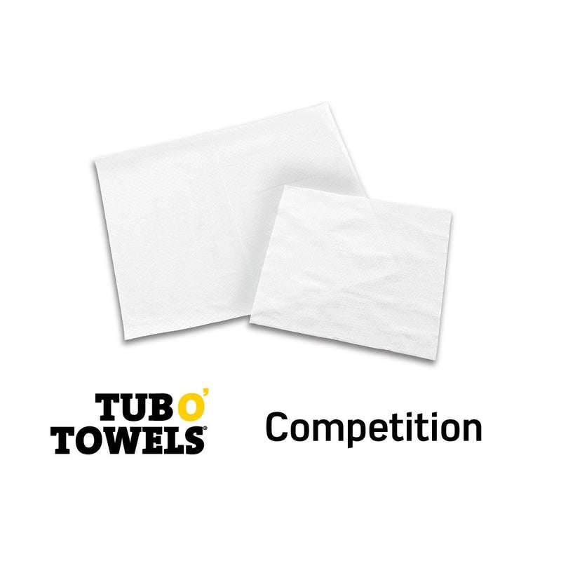Tub O Towels TW90 Heavy-Duty 10" x 12" Cleaning Wipes