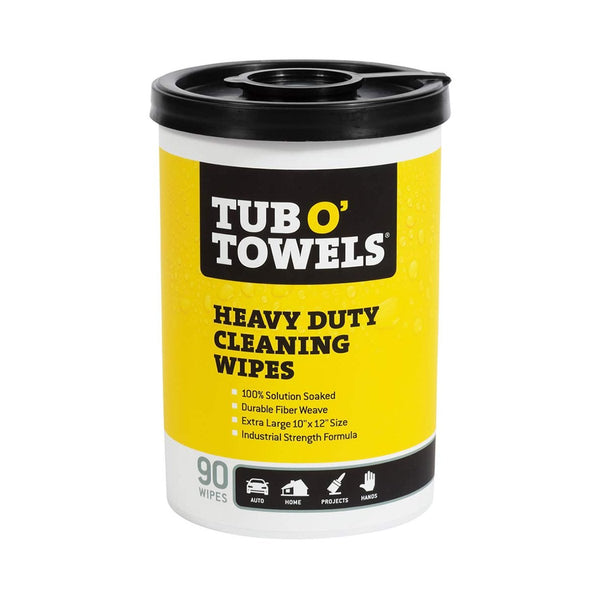 Tub O Towels TW90 Heavy-Duty 10" x 12" Cleaning Wipes