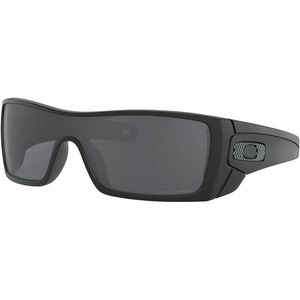 Oakley Batwolf Sunglasses Matte Black / Grey Polarized #color_Matte Black / Grey Polarized