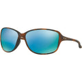 Oakley Cohort Sunglasses Matte Brown Tortoise / Prizm Deep Water Polarized #color_Matte Brown Tortoise / Prizm Deep Water Polarized