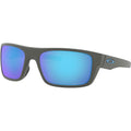 Oakley Drop Point Sunglasses Matte Dark Grey / Prizm Sapphire Polarized #color_Matte Dark Grey / Prizm Sapphire Polarized