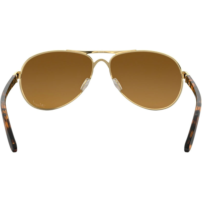 Oakley Feedback Sunglasses Polished Gold / Brown Gradient Polarized