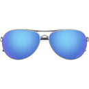 Oakley Feedback Sunglasses Polished Chrome / Prizm Sapphire Polarized