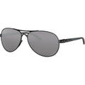 Oakley Feedback Sunglasses Polished Black / Prizm Black Polarized #color_Polished Black / Prizm Black Polarized
