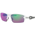 Oakley Flak 2.0 Sunglasses Polished White / Prizm Golf #color_Polished White / Prizm Golf