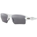 Oakley Flak 2.0 XL Sunglasses Polished White / Prizm Black Polarized #color_Polished White / Prizm Black Polarized