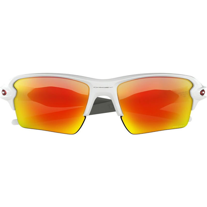 Oakley Flak 2.0 XL Sunglasses Polished White / Prizm Ruby