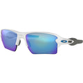 Oakley Flak 2.0 XL Sunglasses Polished White / Prizm Sapphire #color_Polished White / Prizm Sapphire