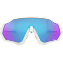 Oakley Flight Jacket Sunglasses Matte White / Prizm Sapphire