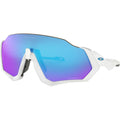 Oakley Flight Jacket Sunglasses Matte White / Prizm Sapphire #color_Matte White / Prizm Sapphire